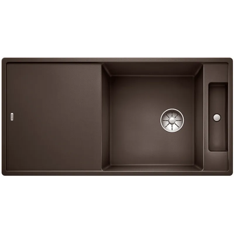 Lavello in gres Blanco AXIA III XL 6 S con comando remoto dello scarico / Caffè