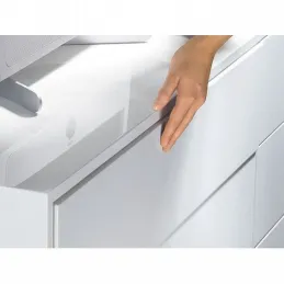 Guide a estrazione totale con cuscinetti, 45 mm EURO / Apertura senza maniglia