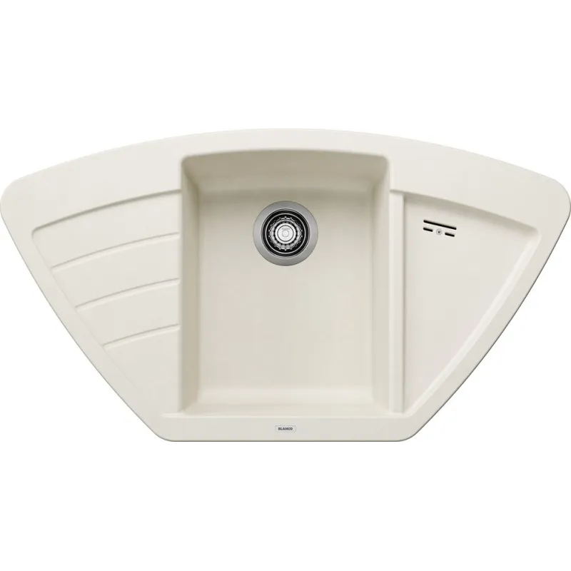 Lavello angolare in gres Blanco ZIA 9 E / Bianco soft