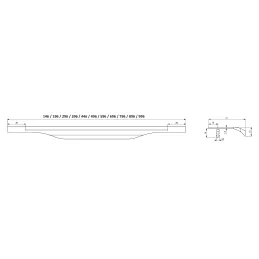 Maniglia incassata LUTRA / Inox