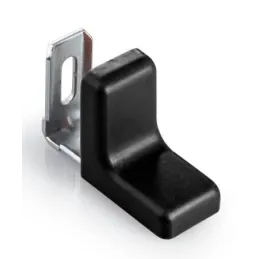 Angolare in metallo con copertura in PVC / Nero