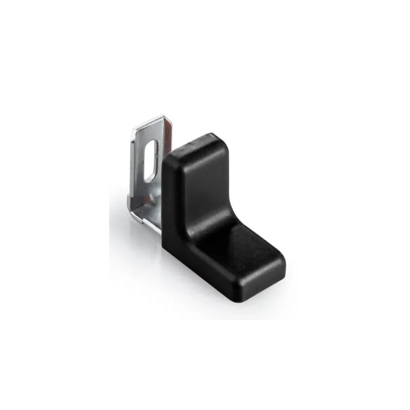 Angolare in metallo con copertura in PVC / Nero