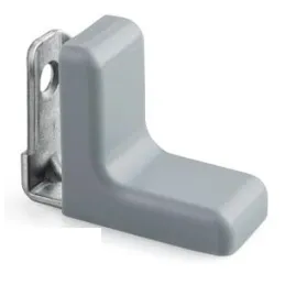 Angolare in metallo con copertura in PVC / Grigio