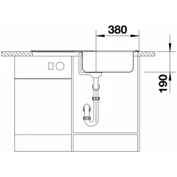 Lavello in acciaio inox Blanco TIPO 8 S