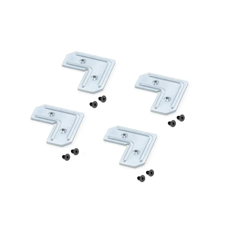 Set di squadrette per profilo PLUS 4 e PLUS 11 / Viti nere