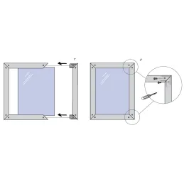 Guarnizione per vetro per profilo per ante in alluminio PLUS 11 / Nera