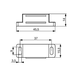 Magnete per mobili PRACTIC / Marrone