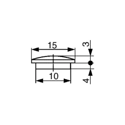 Tappo in legno per foro D10 - 100 pz / Faggio grezzo
