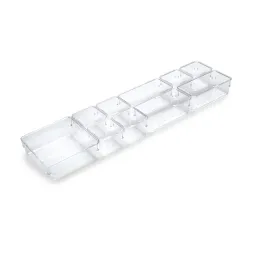 Organizzatore CUBE per cassetto del bagno - 10 scomparti / Trasparente