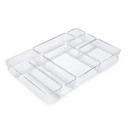 Organizer per cassetto del bagno CUBE - 8 scomparti / Trasparente