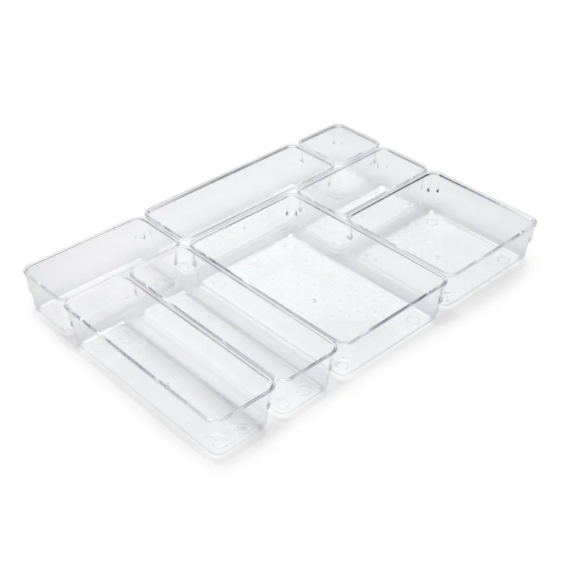 Organizer per cassetto del bagno CUBE - 8 scomparti / Trasparente