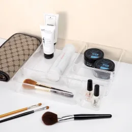 Organizer per cassetto del bagno CUBE - 8 scomparti / Trasparente