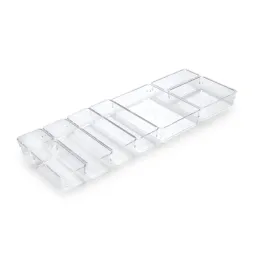 Organizer per cassetto del bagno CUBE - 8 scomparti / Trasparente