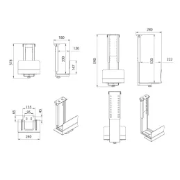 Supporto per computer HOLDER / Nero opaco