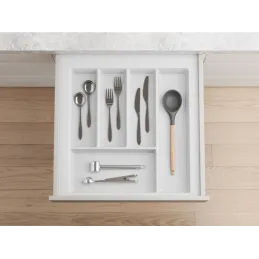 Portaposate CRISTALL con superficie antiscivolo / Bianco