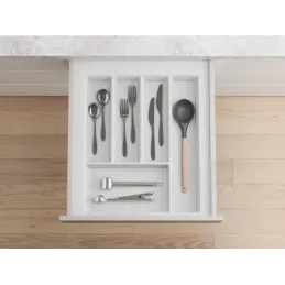 Portaposate CRISTALL con superficie antiscivolo / Bianco