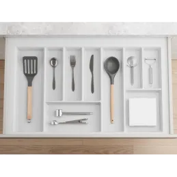 Portaposate CRISTALL con superficie antiscivolo / Bianco