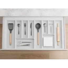 Portaposate CRISTALL con superficie antiscivolo / Bianco