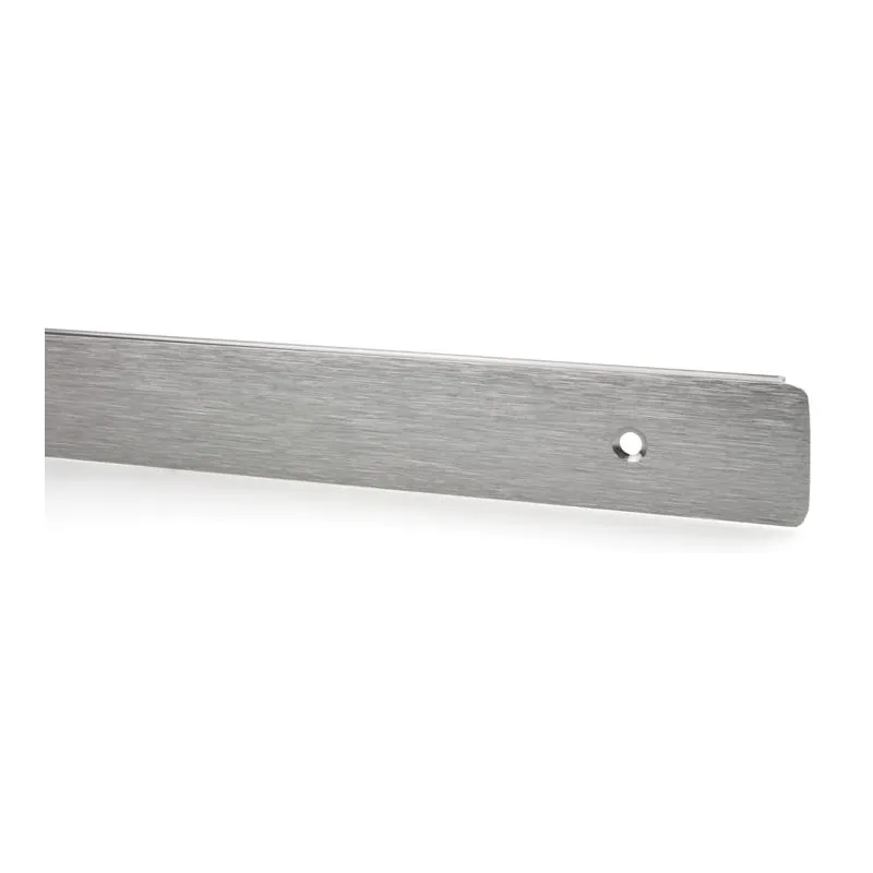Profilo terminale per piano di lavoro da 28 mm / Acciaio inox