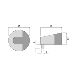 Fermaporta SIGMA / Bianco opaco