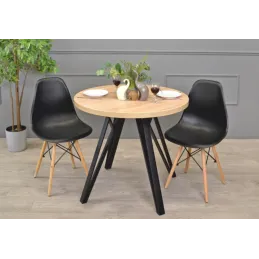 Set di 4 gambe da tavolo di design OSAKA / Nero opaco