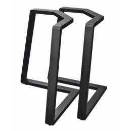 Set di 2 gambe da tavolo di design SOHO / Nero opaco