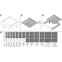 Portaposate ORGA TRAY / Antracite