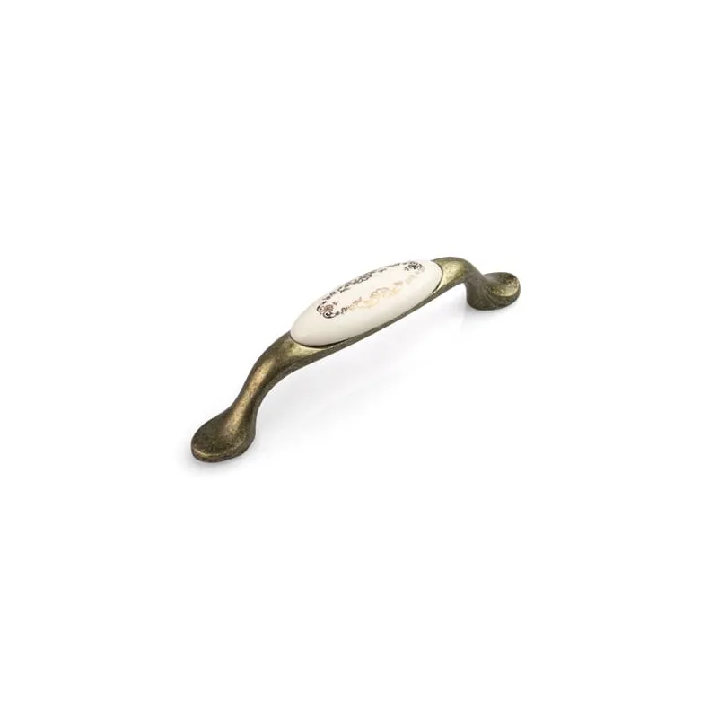 Maniglia LUNAS / Ottone anticato – motivo ornamentale