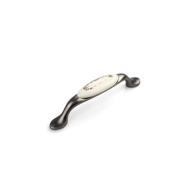 Maniglia LUNAS / Argento anticato – motivo ornamentale