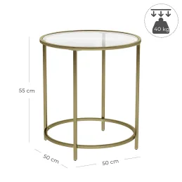 Tavolino da salotto REGALO LUX Mini / Oro opaco