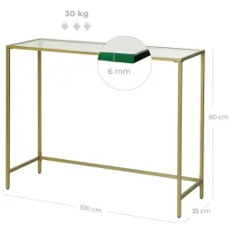 Comò in metallo REGALO LUX / Oro opaco