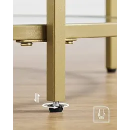 Comò in metallo REGALO LUX / Oro opaco