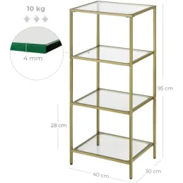 Scaffale REGALO LUX 95 / Oro opaco