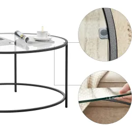 Tavolino da salotto REGALO LUX / Nero opaco