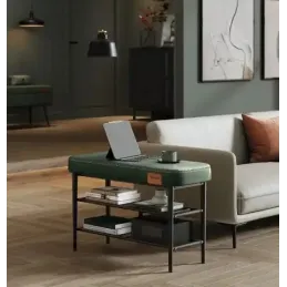 Scarpiera con sgabello EMPORIO / Verde pastello