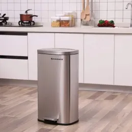 Pattumiera STING con pedale 30 L / Acciaio inox