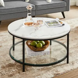 Tavolino da salotto REGALO MARBLE / Nero opaco