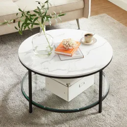 Tavolino da salotto REGALO MARBLE / Nero opaco