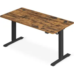 Scrivania elettrica regolabile in altezza GARDO 1400 x 600 / Nera
