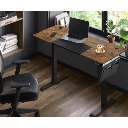 Scrivania elettrica regolabile in altezza GARDO 1400 x 600 / Nera