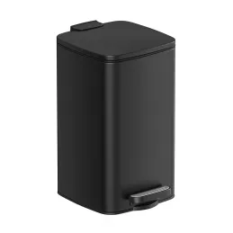 Pattumiera AXO con pedale 8 L / Nero opaco