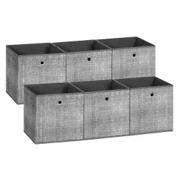 Set da 6 contenitori portaoggetti ALAMO HOME / Grigio