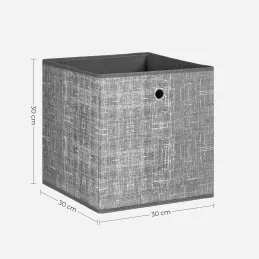 Set da 6 contenitori portaoggetti ALAMO HOME / Grigio