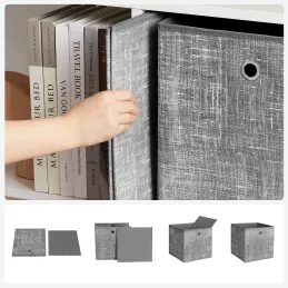 Set da 6 contenitori portaoggetti ALAMO HOME / Grigio