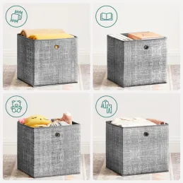 Set da 6 contenitori portaoggetti ALAMO HOME / Grigio