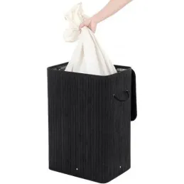 Cesto portabiancheria GLAMUR 72L / Nero