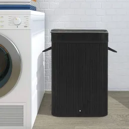 Cesto portabiancheria GLAMUR 72L / Nero