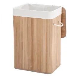 Cesto portabiancheria GLAMUR 72 L / Legno naturale