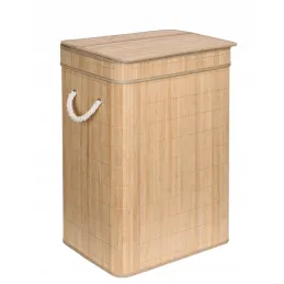 Cesto portabiancheria GLAMUR 72 L / Legno naturale