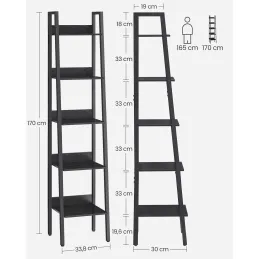 Scaffale REGALO 1700 / Nero opaco
